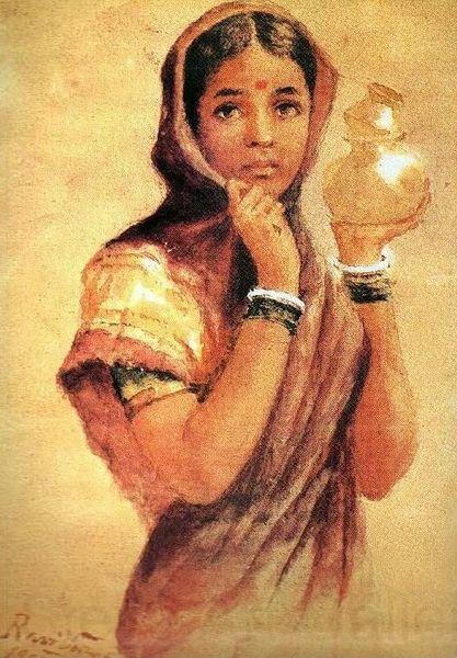 Raja Ravi Varma The Milkmaid